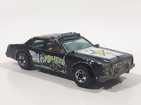 1982 Hot Wheels Sheriff Patrol Black Die Cast Toy Cop Police Car Vehicle