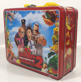 2013 Sony Pictures Animation Cloudy with a chance of Meatballs 2 Movie Film Red Embossed Tin Metal Lunch Box