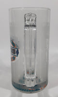 NFL Miami Dolphins Football Team 5 1/2" Tall Frosted Glass Beer Mug Cup