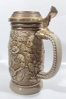 1987 Avon Ceramarte Brazil The Gold Rush San Francisco California 8 1/4" Tall Ceramic Collector's Stein