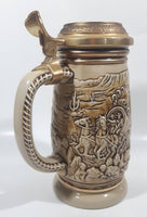 1987 Avon Ceramarte Brazil The Gold Rush San Francisco California 8 1/4" Tall Ceramic Collector's Stein