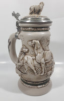 1991 Avon Ceramarte Brazil Great Dogs of the Outdoors 9 3/4" Tall Ceramic Collector's Stein