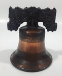 Vintage Copper Toned Metal Philadelphia Liberty Bell 3 3/8" Tall