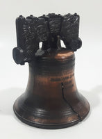 Vintage Copper Toned Metal Philadelphia Liberty Bell 3 3/8" Tall