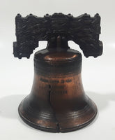 Vintage Copper Toned Metal Philadelphia Liberty Bell 3 3/8" Tall