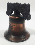 Vintage Copper Toned Metal Philadelphia Liberty Bell 3 3/8" Tall