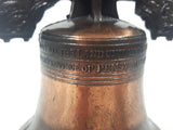 Vintage Copper Toned Metal Philadelphia Liberty Bell 3 3/8" Tall