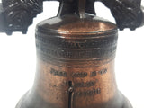 Vintage Copper Toned Metal Philadelphia Liberty Bell 3 3/8" Tall