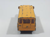 2002 Matchbox Kid's Cars Of The Years School Bus "Bulldogs Football" Yellow Die Cast Toy Car Vehicle Missing Side Door