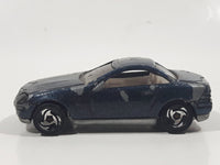 1999 Hot Wheels Mercedes SLK Metallic Dark Blue Die Cast Toy Car Vehicle