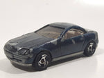 1999 Hot Wheels Mercedes SLK Metallic Dark Blue Die Cast Toy Car Vehicle