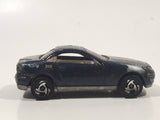 1999 Hot Wheels Mercedes SLK Metallic Dark Blue Die Cast Toy Car Vehicle