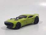 2008 Hot Wheels Track Stars Nitro Doorslammer Aston Martin Lime Green Die Cast Toy Car Vehicle