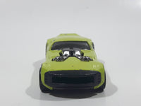 2008 Hot Wheels Track Stars Nitro Doorslammer Aston Martin Lime Green Die Cast Toy Car Vehicle