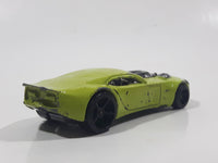 2008 Hot Wheels Track Stars Nitro Doorslammer Aston Martin Lime Green Die Cast Toy Car Vehicle