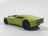 2008 Hot Wheels Track Stars Nitro Doorslammer Aston Martin Lime Green Die Cast Toy Car Vehicle