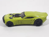 2008 Hot Wheels Track Stars Nitro Doorslammer Aston Martin Lime Green Die Cast Toy Car Vehicle