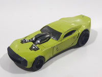 2008 Hot Wheels Track Stars Nitro Doorslammer Aston Martin Lime Green Die Cast Toy Car Vehicle