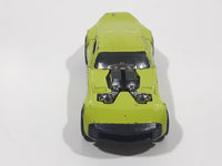 2008 Hot Wheels Track Stars Nitro Doorslammer Aston Martin Lime Green Die Cast Toy Car Vehicle