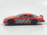 2012 Hot Wheels Thrill Racers Race Course Dodge Charger Stock Car #44 Orange Die Cast Toy Car Vehicle