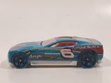 2018 Hot Wheels Mystery Models Series 2 Torque Screw Metalflake Turquoise Blue Die Cast Toy Car Vehicle