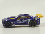 2014 Hot Wheels Track Builder 2011 Camaro Purple Die Cast Toy Car Vehicle