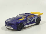 2014 Hot Wheels Track Builder 2011 Camaro Purple Die Cast Toy Car Vehicle