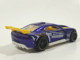 2014 Hot Wheels Track Builder 2011 Camaro Purple Die Cast Toy Car Vehicle