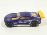 2014 Hot Wheels Track Builder 2011 Camaro Purple Die Cast Toy Car Vehicle