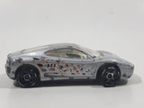 2000 Hot Wheels World Racers Ferrari 360 Modena Silver Die Cast Toy Car Vehicle