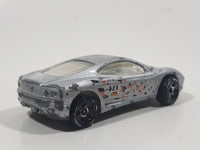 2000 Hot Wheels World Racers Ferrari 360 Modena Silver Die Cast Toy Car Vehicle