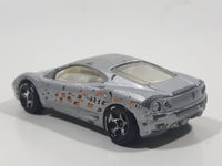 2000 Hot Wheels World Racers Ferrari 360 Modena Silver Die Cast Toy Car Vehicle