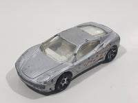 2000 Hot Wheels World Racers Ferrari 360 Modena Silver Die Cast Toy Car Vehicle