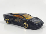 2001 Hot Wheels Company Cars Jaguar XJ220 Black Die Cast Toy Car Vehicle