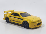 2016 Hot Wheels Night Burnerz Nissan Skyline GT-R R32 Yellow Die Cast Toy Car Vehicle