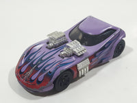 2003 Hot Wheels Heat Fleet Twin Mill II Matte Light Purple Lavender Die Cast Toy Car Vehicle