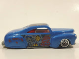 2001 Hot Wheels Monsters Tail Dragger Metalflake Blue Die Cast Toy Car Vehicle