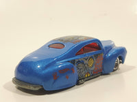 2001 Hot Wheels Monsters Tail Dragger Metalflake Blue Die Cast Toy Car Vehicle