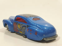 2001 Hot Wheels Monsters Tail Dragger Metalflake Blue Die Cast Toy Car Vehicle