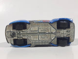 2001 Hot Wheels Monsters Tail Dragger Metalflake Blue Die Cast Toy Car Vehicle