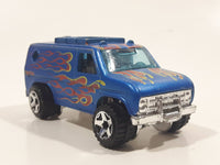 2009 Hot Wheels 1977 Baja Breaker Ford Econoline Van Metalflake Satin Blue Die Cast Toy Car Vehicle