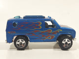 2009 Hot Wheels 1977 Baja Breaker Ford Econoline Van Metalflake Satin Blue Die Cast Toy Car Vehicle