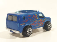 2009 Hot Wheels 1977 Baja Breaker Ford Econoline Van Metalflake Satin Blue Die Cast Toy Car Vehicle