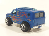 2009 Hot Wheels 1977 Baja Breaker Ford Econoline Van Metalflake Satin Blue Die Cast Toy Car Vehicle