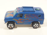 2009 Hot Wheels 1977 Baja Breaker Ford Econoline Van Metalflake Satin Blue Die Cast Toy Car Vehicle