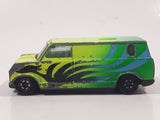 Vintage Yatming No. 1501 Ford Econoline E-150 Van Green with Black Graphics Die Cast Toy Car Vehicle