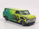 Vintage Yatming No. 1501 Ford Econoline E-150 Van Green with Black Graphics Die Cast Toy Car Vehicle
