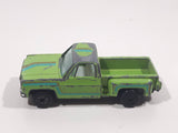 1980s Yatming No. 1601 Chevy Stepside Pickup Truck Green Die Cast Toy Car Vehicle