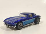 2006 Hot Wheels Corvette Stingray Split Window '63 Blue Die Cast Toy Car Vehicle