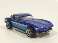 2006 Hot Wheels Corvette Stingray Split Window '63 Blue Die Cast Toy Car Vehicle